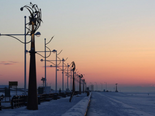 Southport Promenade in Winter