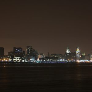 Liverpool Waterfront at Night (16 x 12 inches)